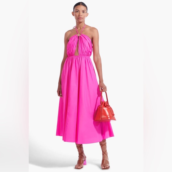 NWT STAUD DANIELLE DRESS BOUGAINVILLEA 🔥SOLD OUT DRESS🔥HOT ITEM🔥 - Picture 7 of 9